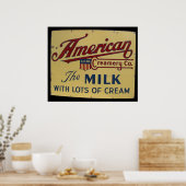 米国クリーモリー共同ヴィンテージ標識 ポスター (キッチン)