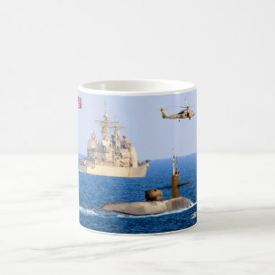 米国クルーズミサイル潜水艦 – SSGN-729 Mug コーヒーマグカップ