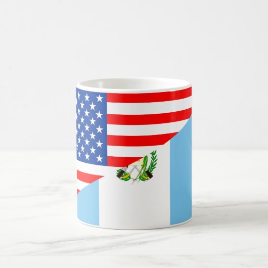 米国グアテマラ国半旗アメリカ合衆国 コーヒーマグカップ (中央)