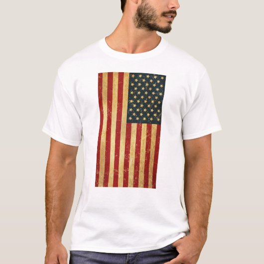 米国グランジヴィンテージ州旗 Tシャツ (正面)