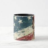 米国グランジ国旗ベルギーマリノワ マグカップ (中央)