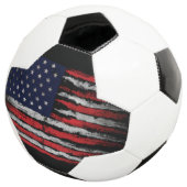 米国グランジ国旗 サッカーボール (3/4)