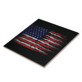 米国グランジ国旗 タイル (側面)