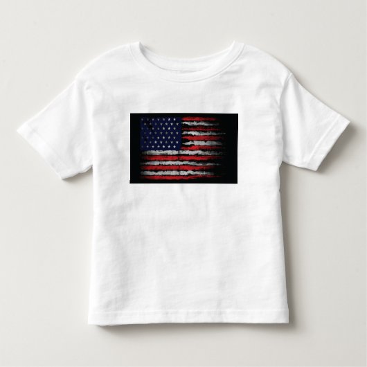 米国グランジ国旗 トドラーTシャツ (正面)