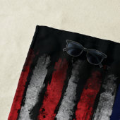 米国グランジ国旗 ビーチタオル (インサイチュ)