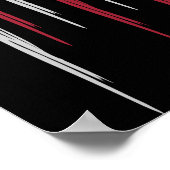 米国グランジ国旗 ポスター (角)