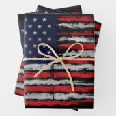 米国グランジ国旗 ラッピングペーパーシート (インサイチュ)