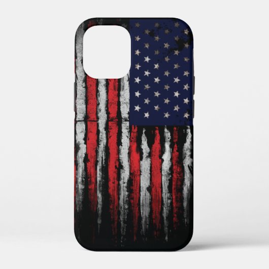 米国グランジ国旗 Case-Mate iPhoneケース (裏面)