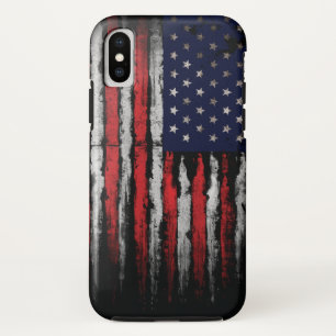 米国グランジ国旗 iPhone XSケース