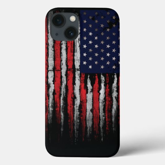 米国グランジ国旗 Case-Mate iPhoneケース (裏面)