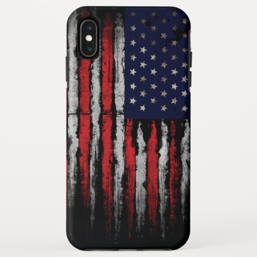 米国グランジ国旗 Case-Mate iPhoneケース (裏面)
