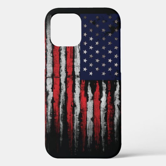 米国グランジ国旗 Case-Mate iPhoneケース (裏面)