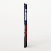 米国グランジ国旗 iPhoneケース (左側)