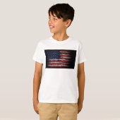 米国グランジ国旗 Tシャツ (正面フル)
