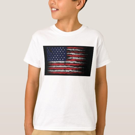 米国グランジ国旗 Tシャツ (正面)