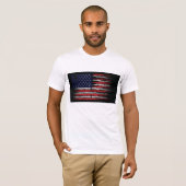 米国グランジ国旗 Tシャツ (正面フル)