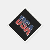 米国グランジ文字デザイン スタンダードカクテルナプキン (角)