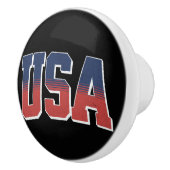 米国グランジ文字デザイン セラミックノブ (右)