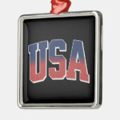 米国グランジ文字デザイン メタルオーナメント (左)