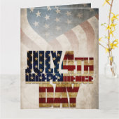 米国グランジ7月4日Independence Graphic カード (黄色い花)