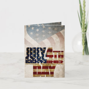 米国グランジ7月4日Independence Graphic カード