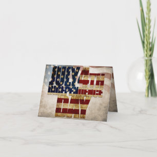 米国グランジ7月4日Independence Graphic カード