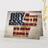 米国グランジ7月4日Independence Graphic カード (黄色い花)