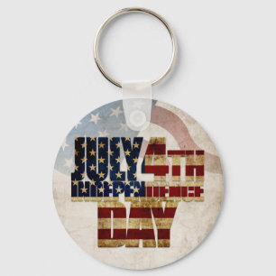 米国グランジ7月4日Independence Graphic キーホルダー