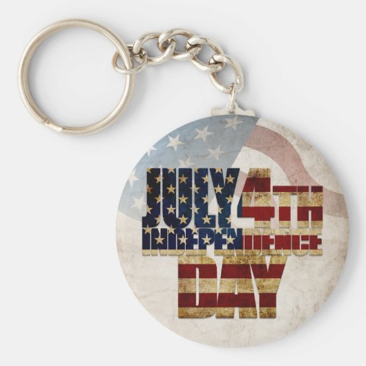 米国グランジ7月4日Independence Graphic キーホルダー (正面)