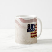 米国グランジ7月4日Independence Graphic コーヒーマグカップ (正面右)