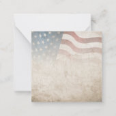 米国グランジ7月4日Independence Graphic ノートカード (裏面)