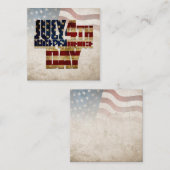 米国グランジ7月4日Independence Graphic ノートカード (正面/裏面)