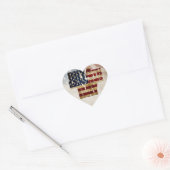 米国グランジ7月4日Independence Graphic ハートシール (封筒)