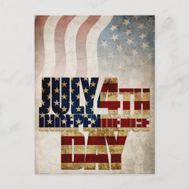 米国グランジ7月4日Independence Graphic ポストカード