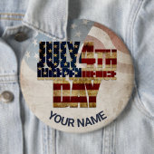 米国グランジ7月4日Independence Graphic 缶バッジ (インサイチュ)