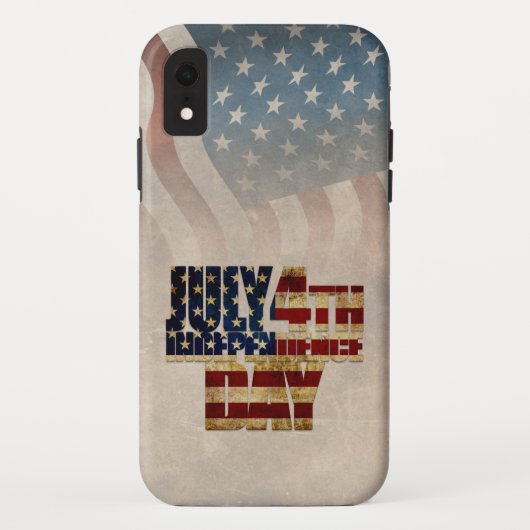 米国グランジ7月4日Independence Graphic Case-Mate iPhoneケース (裏面)