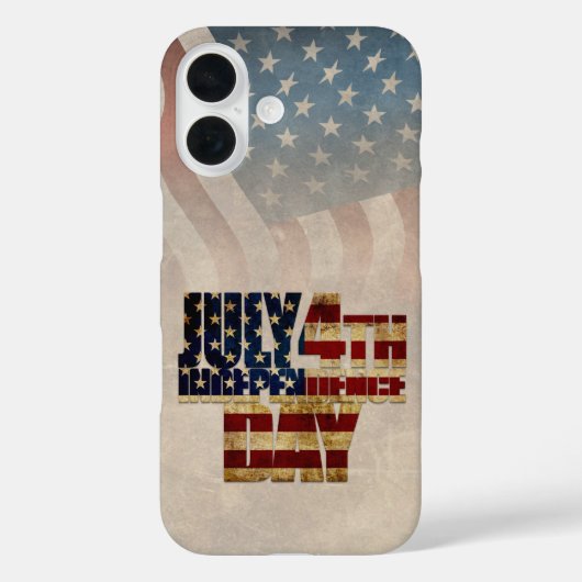米国グランジ7月4日Independence Graphic Case-Mate iPhoneケース (裏面)