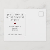 米国グリーンリネンとハートの動きのお知らせ 案内ポストカード (裏面)