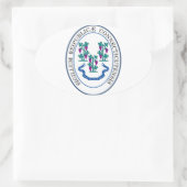 米国コネチカット州シール 楕円形シール (バッグ)