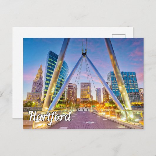 米国コネチカット州ハートフォード シーズンポストカード (正面/裏面)