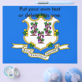 米国コネチカット州旗を持つチラシ チラシ (シングル)