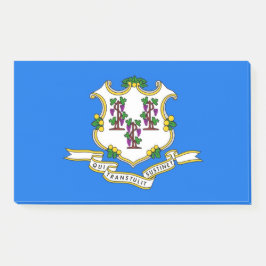 米国コネチカット州旗を持つノート ポストイット