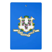 米国コネチカット州旗を持つミニクリップボード ミニクリップボード (裏面)