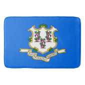 米国コネチカット州旗を持つ大浴場 バスマット (正面)