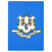 米国コネチカット州旗を持つ愛国的なクリップボード クリップボード (裏面)