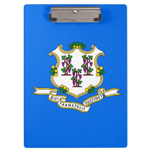 米国コネチカット州旗を持つ愛国的なクリップボード クリップボード (正面)