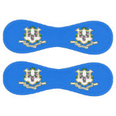 米国コネチカット州旗を持つ愛国的なソフトボール ソフトボール (パネル)