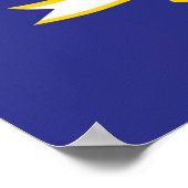 米国コネチカット州旗 ポスター (角)