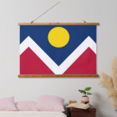 米国コロラド州デンバー州旗を持つウォールタペストリー 吊り下げ型タペストリー (寝室)