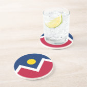 米国コロラド州デンバー州旗を持つコースター コースター (側面)